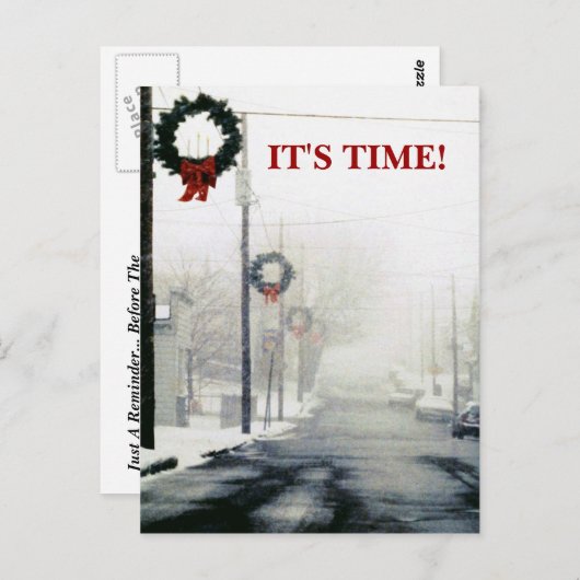 Winter Seizoensbevorderingen Benoemingsherinnering Briefkaart (Voorkant / Achterkant)