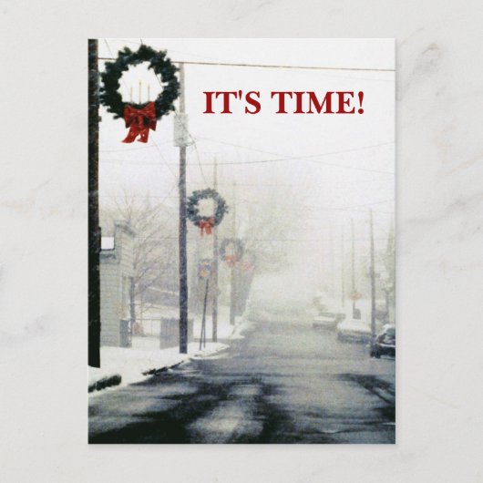 Winter Seizoensbevorderingen Benoemingsherinnering Briefkaart (Voorkant)