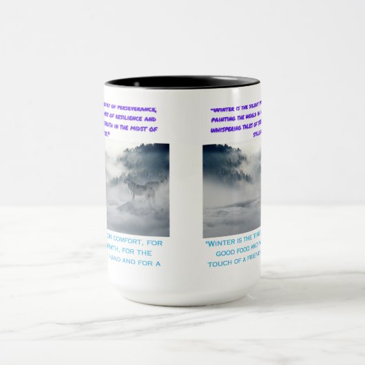 winter seizoensgebonden comfort mok (Midden)