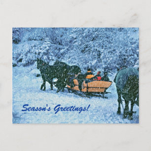 Winter Seizoensgroeten heel sneeuwrijk! Feestdagenkaart