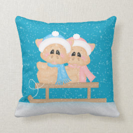 Winter Seizoensvarkens Vakantie kussen