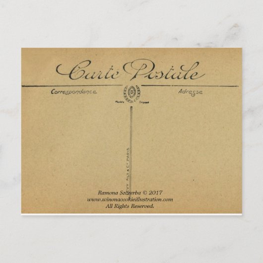 Winter Serenade Holiday Card Briefkaart (Achterkant)