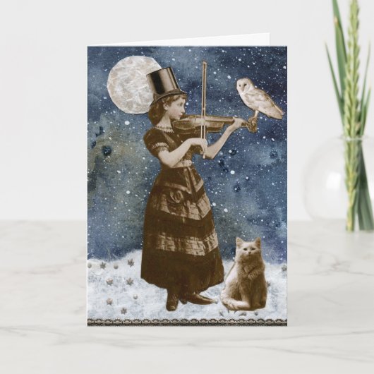 Winter Serenade Holiday Card Feestdagen Kaart (Voorkant)