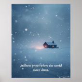 Winter Serenity Art Print – “Soft Light in Quiet S (Voorkant)