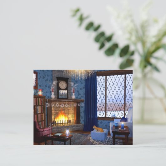 Winter Serenity Briefkaart (Staand voorkant)