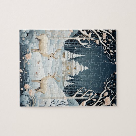 Winter Serenity Kerstvakantie Legpuzzel (Horizontaal)