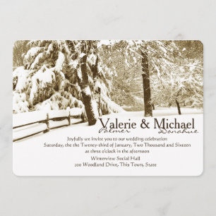 Winter Serenity Wedding Kaart