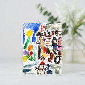 Winter set  briefkaart (Staand voorkant)