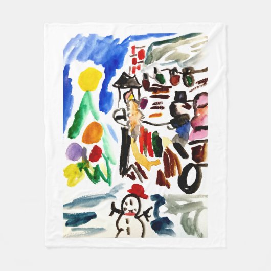 Winter set  fleece deken (Voorkant)