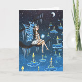 Winter Sfeerverlichting Feestdagen Kaart (Voorkant)