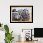 Winter Sheep Poster (Thuiskantoor)
