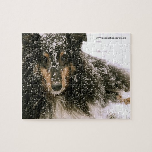 Winter Sheltie Legpuzzel (Horizontaal)
