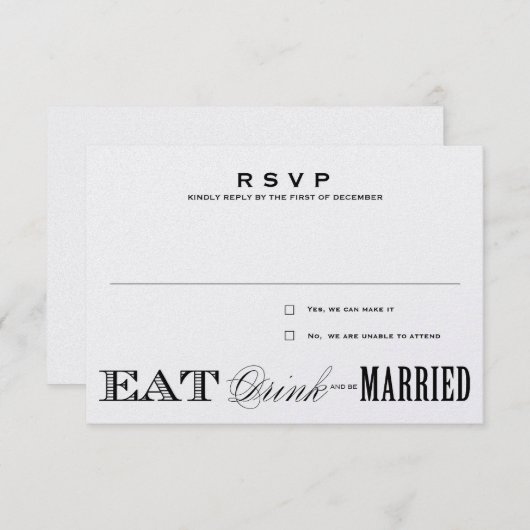 WINTER SHIMMER EDITION | RSVP 3,5 x 5 (Voorkant / Achterkant)