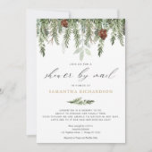 Winter Shower: Mail gender-neutrale dennenboom Kaart (Voorkant)