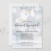 Winter Shower Per Post Op Afstand Roze Kaart (Voorkant)