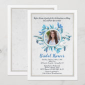 Winter Shower-uitnodiging Kaart (Voorkant / Achterkant)