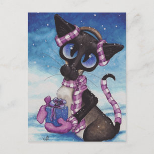 Winter Siamese Briefkaart