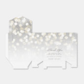 Winter Silver en Gold Sparkle Wedding Bedankdoosjes (Uitgevouwen)