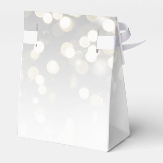 Winter Silver en Gold Sparkle Wedding Bedankdoosjes (Achterkant)