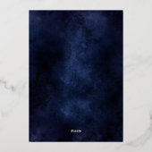 Winter Silver Snow-piegels kerst Folie Feestdagenkaart (Achterkant)