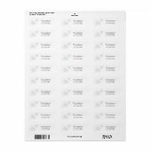 Winter Silver Snowflake Return Address Label (Full Sheet)