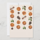 Winter Sinaasappel Slices Gedroogde Citrus kaneel  Kaart (Achterkant)