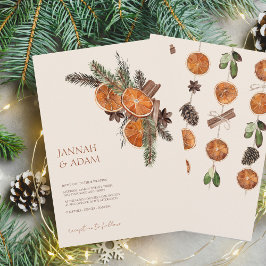 Winter Sinaasappel Slices Gedroogde Citrus kaneel  Kaart