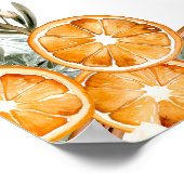 Winter sinaasappels Kerst vrijgezellenfeest welkom Poster (Hoek)