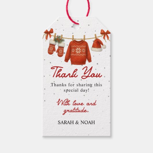 Winter Sinterklaas Cadeaulabel (Voorkant)