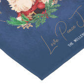 Winter Sinterklaas Classic Elegant Vrolijk Kerstfe Lange Tafelloper (Hoek)