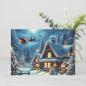 Winter/Sinterklaas/Kerst/Sneeuw Feestdagenkaart (Staand voorkant)