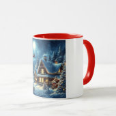 Winter/Sinterklaas/Kerstmis/Sneeuw Mok (Voorkant rechts)