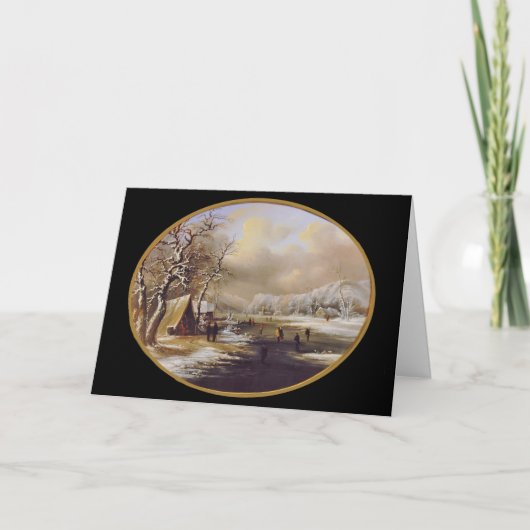 Winter Skating in New Jersey Kaart (Voorkant)