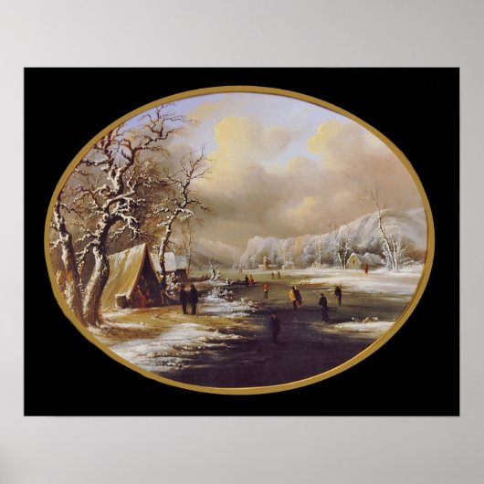 Winter Skating in New Jersey Poster (Voorkant)