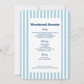 Winter ski bachelorette feestweekend kaart (Achterkant)