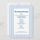 Winter ski bachelorette feestweekend kaart (Achterkant)