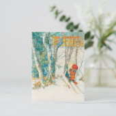 Winter Ski door Carl Larsson Briefkaart (Staand voorkant)