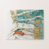 Winter Ski door Carl Larsson Legpuzzel (Horizontaal)