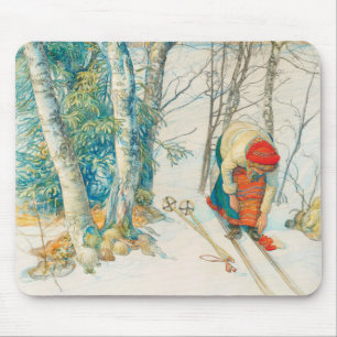 Winter Ski door Carl Larsson Muismat