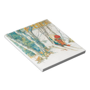 Winter Ski door Carl Larsson Notitieblok