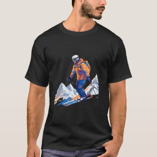 Winter Ski Mountain Fun Fun Voyage Discovery T-shirt