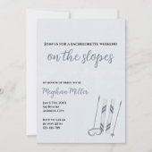 Winter Ski Sneeuw Bachelorette Weekend Route Kaart (Voorkant)