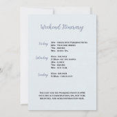 Winter Ski Sneeuw Bachelorette Weekend Route Kaart (Achterkant)