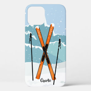 Winter Skien aangepaste telefoongesprekken Case-Mate iPhone Case