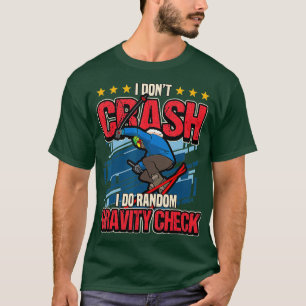 Winter Skien ik maak geen graf. T-shirt