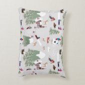 Winter Skiën Mountain Skigebieden Landschap Accent Kussen (Achterkant (Verticaal))