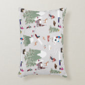 Winter Skiën Mountain Skigebieden Landschap Accent Kussen (Voorkant(Verticaal))