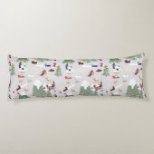 Winter Skiën Mountain Skigebieden Landschap Lichaamskussen (Achterkant)