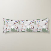 Winter Skiën Mountain Skigebieden Landschap Lichaamskussen (Voorkant)