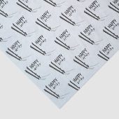 Winter Skien Prettige feestdagen Weefpapier Tissuepapier (Detail)